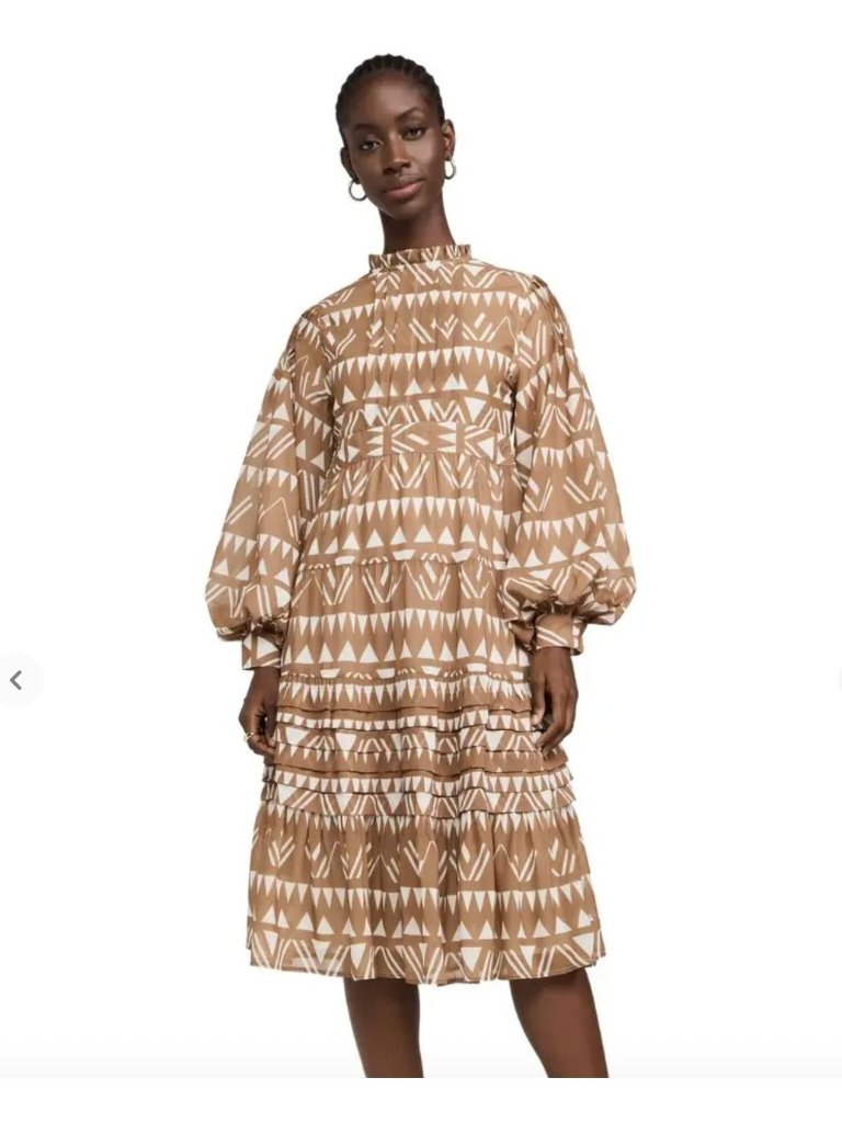 Truth Hanita Tiered T -Length Dress Size Small